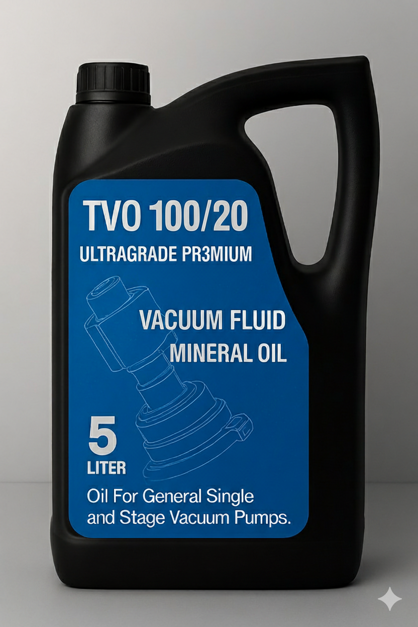 TVO 100/20 Ultragrade Premium - 5 Litre Mineral Vakum Pompası Yağı - Tek ve Çift Kademeli Vakum Pompaları için